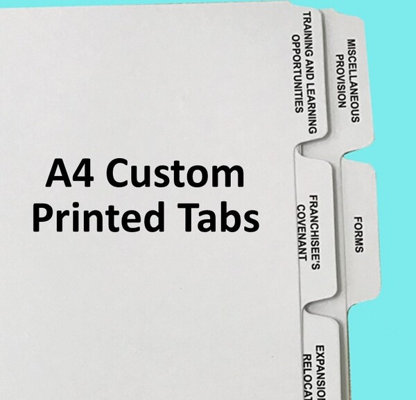 How To Print On Tab Dividers